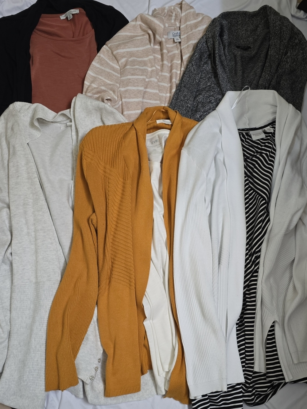 Assorted Women’s Cardigan Sweater - Mustard and Neutrals